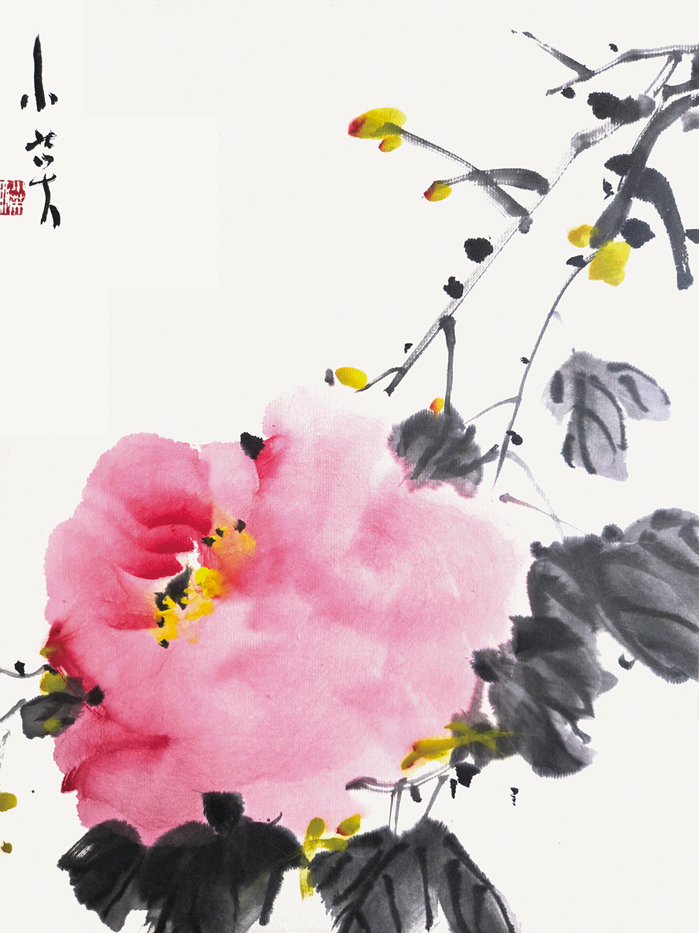 柳小英-牧丹  모란   45×60·文人畵.jpg
